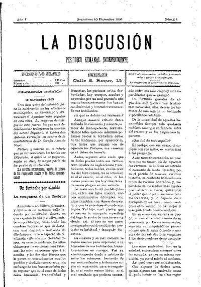 La Discusión, 10/12/1893 [Issue]