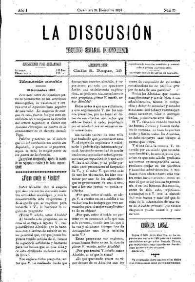 La Discusión, 24/12/1893 [Issue]