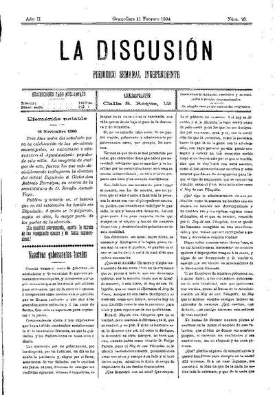 La Discusión, 11/2/1894 [Issue]