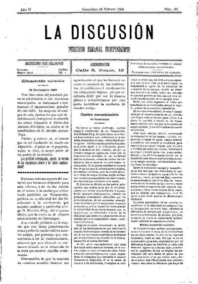 La Discusión, 25/2/1894 [Issue]