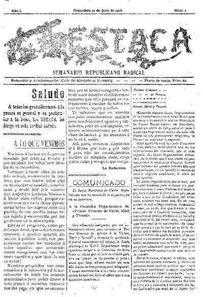La Estaca, 12/7/1908 [Ejemplar]