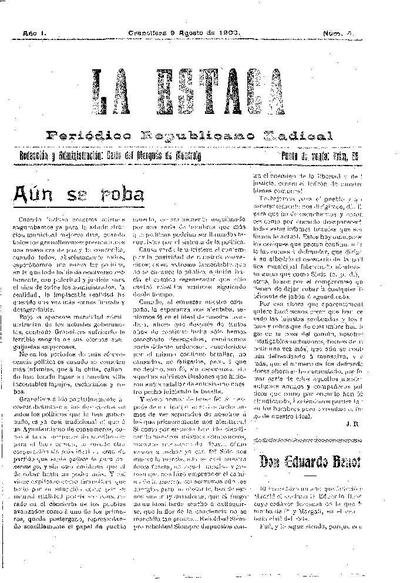 La Estaca, 2/8/1908 [Issue]