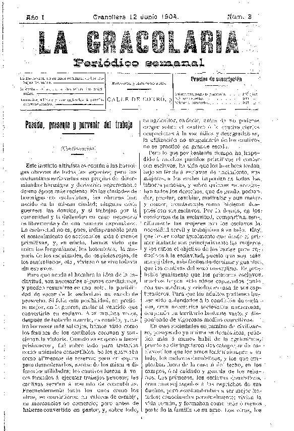 La Gracolaria, 12/6/1904 [Issue]