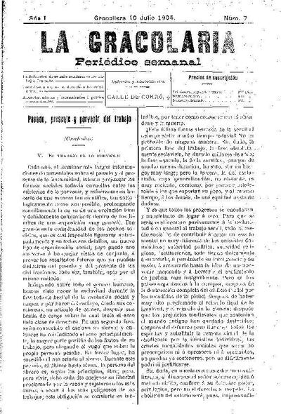 La Gracolaria, 10/7/1904 [Issue]