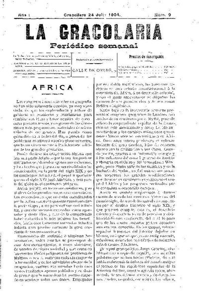 La Gracolaria, 24/7/1904 [Issue]