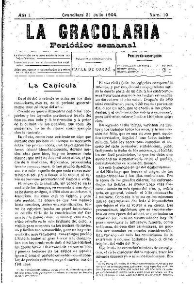La Gracolaria, 31/7/1904 [Issue]