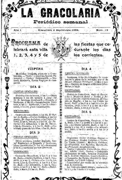La Gracolaria, 2/9/1904 [Issue]