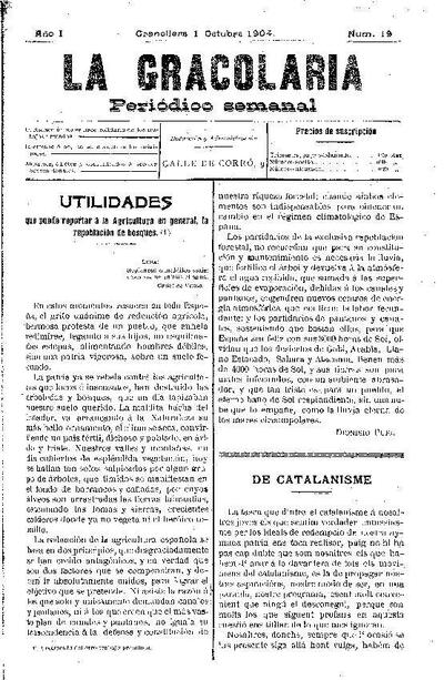 La Gracolaria, 1/10/1904 [Ejemplar]