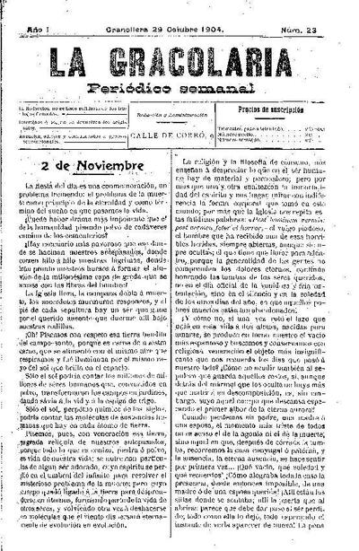 La Gracolaria, 29/10/1904 [Issue]