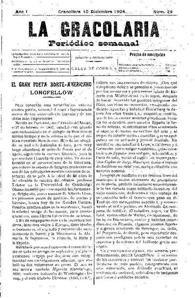 La Gracolaria, 10/12/1904 [Issue]