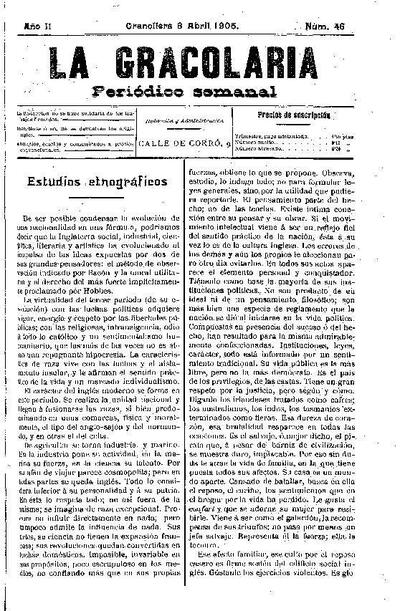 La Gracolaria, 8/4/1905 [Issue]