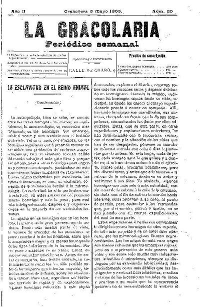 La Gracolaria, 6/5/1905 [Issue]