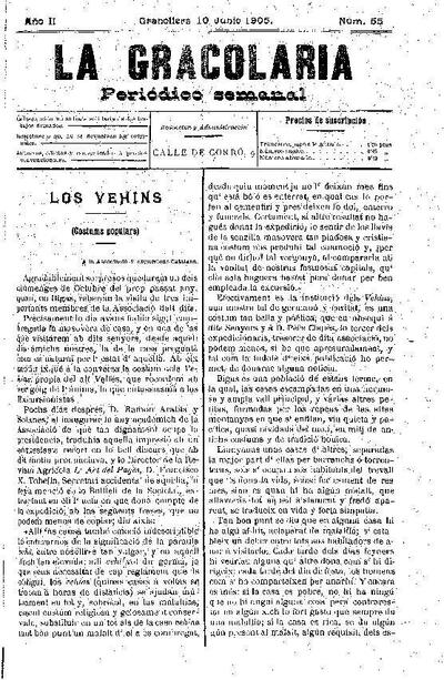 La Gracolaria, 10/6/1905 [Issue]