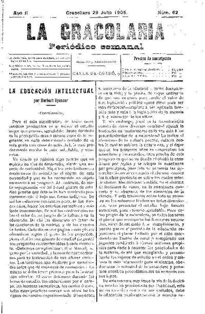 La Gracolaria, 29/7/1905 [Exemplar]
