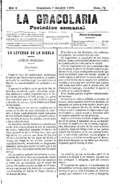 La Gracolaria, 7/10/1905 [Issue]