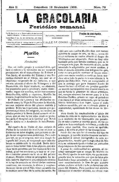 La Gracolaria, 18/11/1905 [Exemplar]