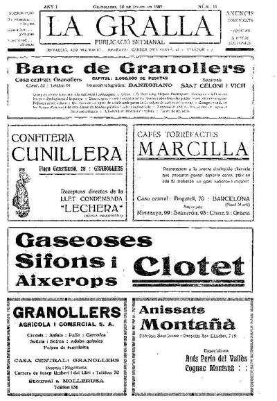 La Gralla, 10/7/1921 [Issue]