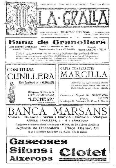La Gralla, 24/7/1921 [Ejemplar]