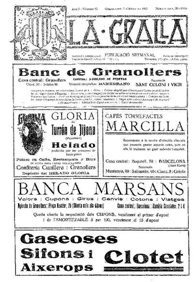 La Gralla, 7/8/1921 [Issue]