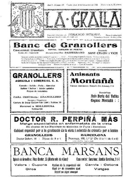 La Gralla, 6/11/1921 [Ejemplar]