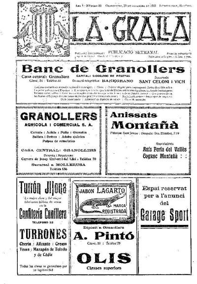 La Gralla, 13/11/1921 [Exemplar]