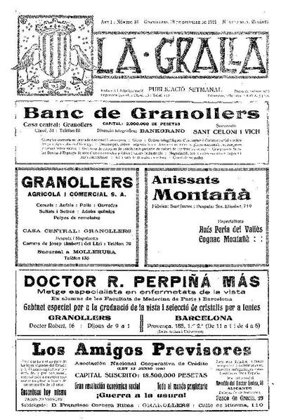 La Gralla, 18/12/1921 [Ejemplar]