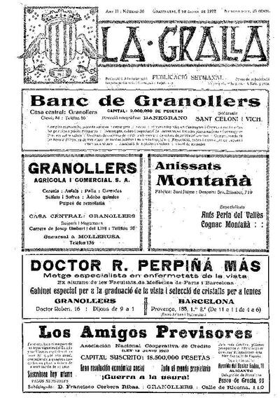 La Gralla, 8/1/1922 [Exemplar]