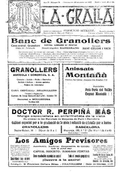 La Gralla, 22/1/1922 [Exemplar]