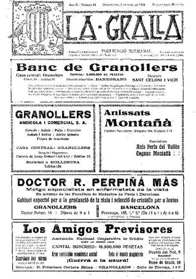 La Gralla, 5/3/1922 [Exemplar]