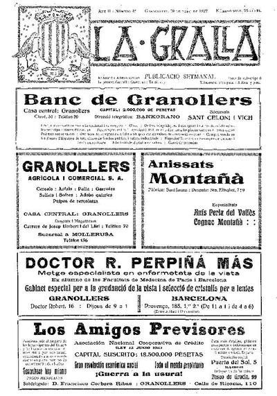 La Gralla, 19/3/1922 [Issue]