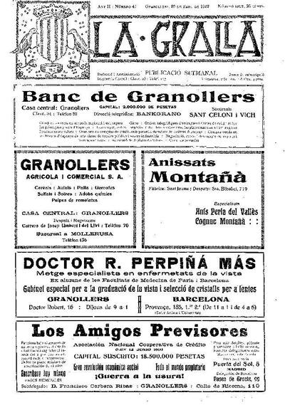 La Gralla, 26/3/1922 [Issue]