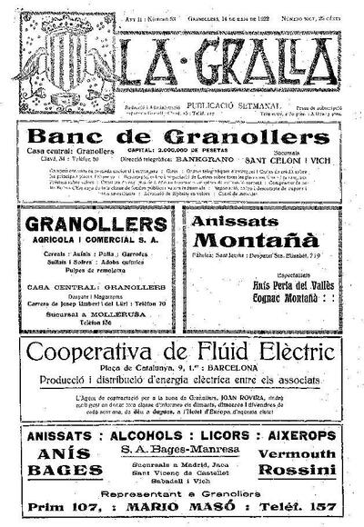 La Gralla, 14/5/1922 [Exemplar]