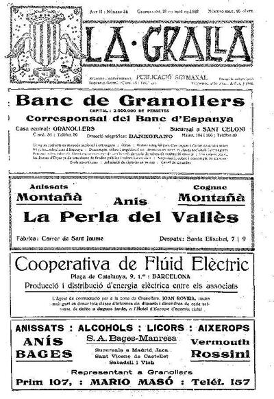 La Gralla, 21/5/1922 [Issue]