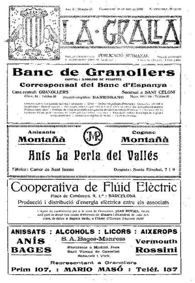 La Gralla, 28/5/1922 [Issue]