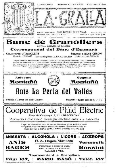 La Gralla, 4/6/1922 [Exemplar]