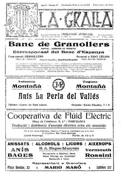 La Gralla, 16/7/1922 [Issue]