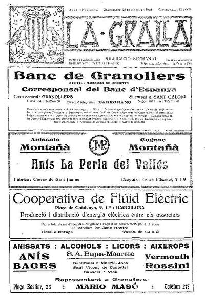 La Gralla, 23/7/1922 [Issue]