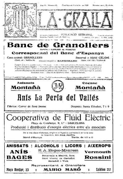 La Gralla, 6/8/1922 [Exemplar]