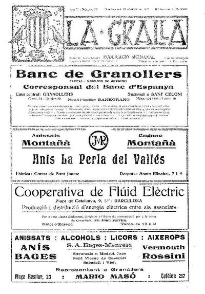 La Gralla, 13/8/1922 [Issue]