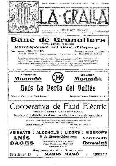 La Gralla, 1/10/1922 [Issue]
