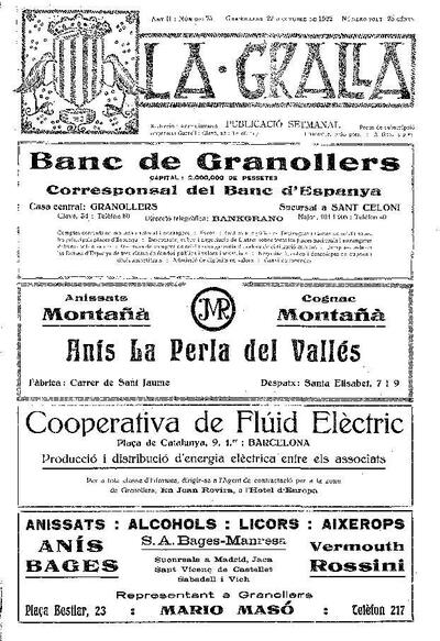 La Gralla, 22/10/1922 [Issue]