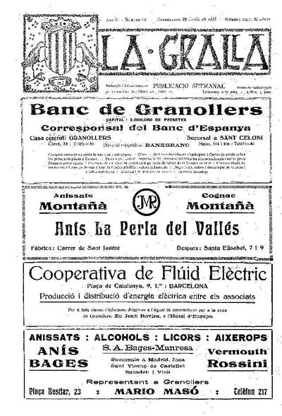 La Gralla, 28/1/1923 [Issue]