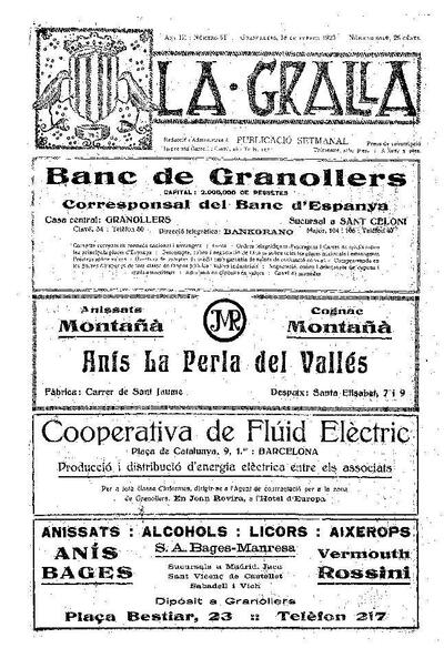 La Gralla, 18/2/1923 [Issue]