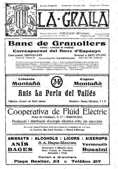 La Gralla, 4/3/1923 [Issue]