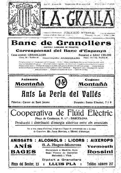 La Gralla, 25/3/1923 [Issue]
