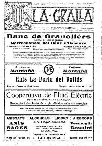 La Gralla, 27/5/1923 [Issue]