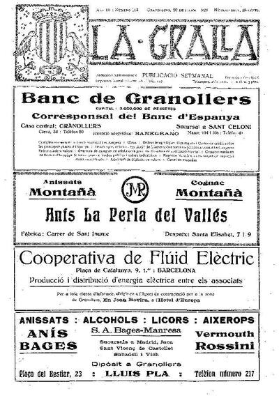 La Gralla, 29/7/1923 [Issue]