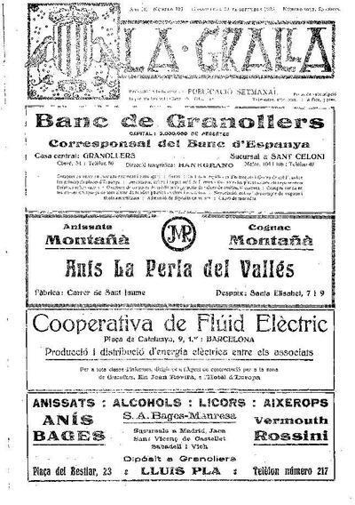 La Gralla, 30/9/1923 [Issue]