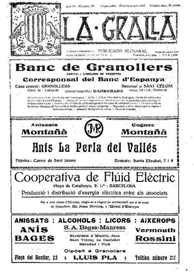 La Gralla, 18/11/1923 [Issue]