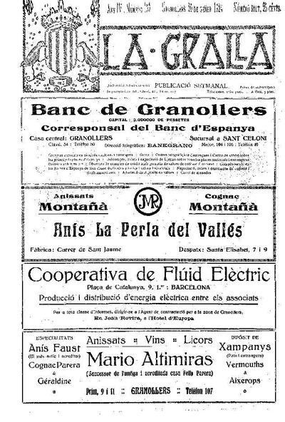 La Gralla, 20/1/1924 [Issue]